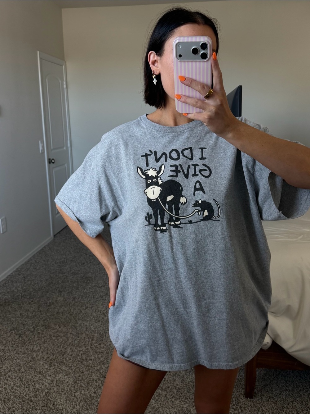 I don’t give a rat’s ass corny tee